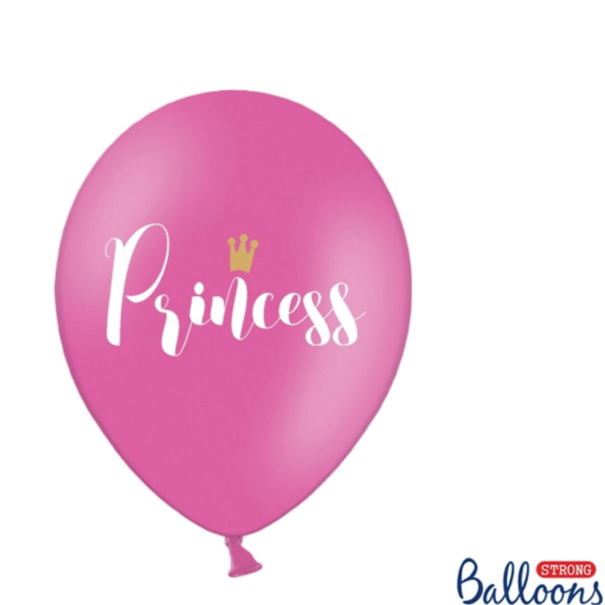 Latexballonger Princess Pastel Hot Pink 30cm 6st Strong