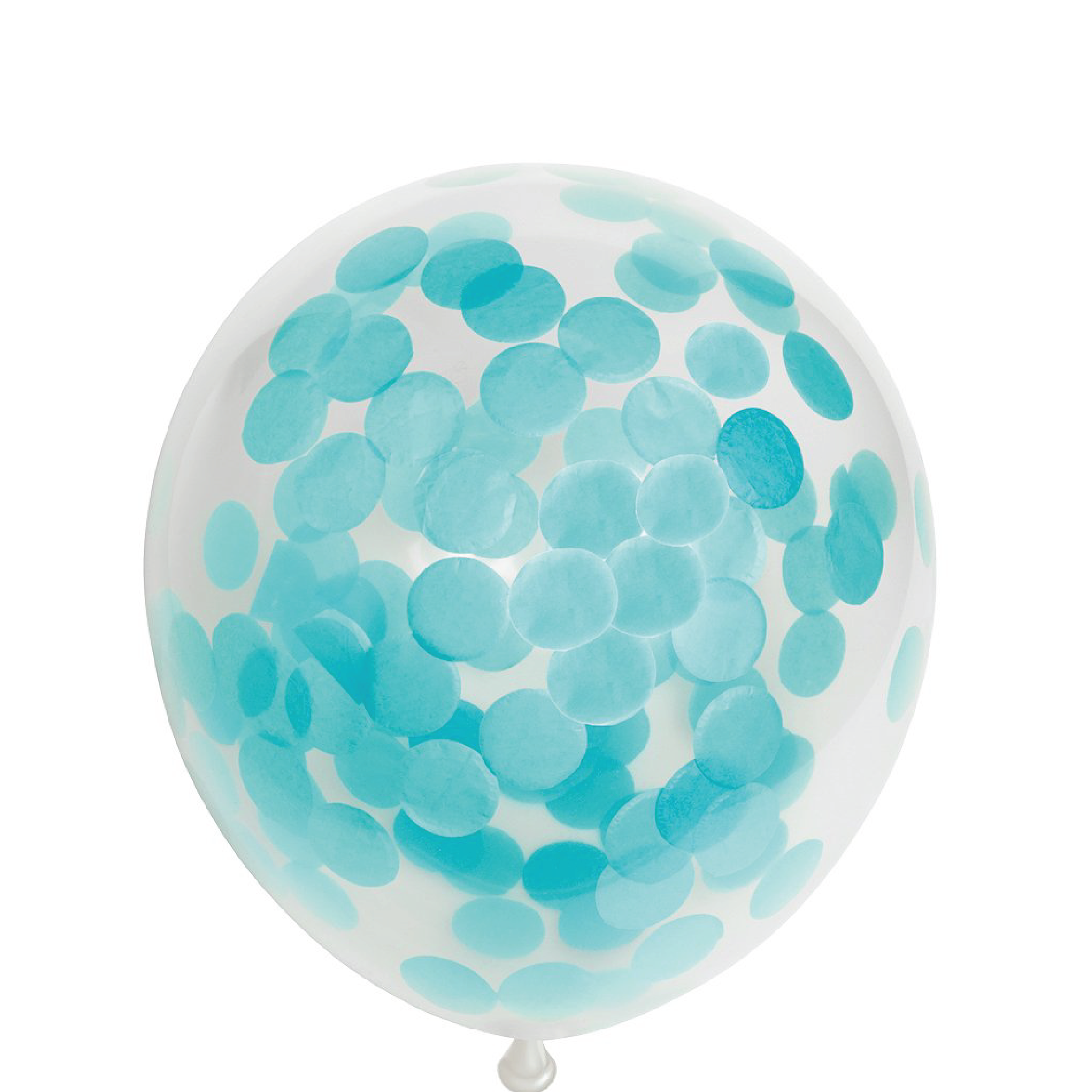 Latexballonger Konfetti Baby Blue 30cm 6st