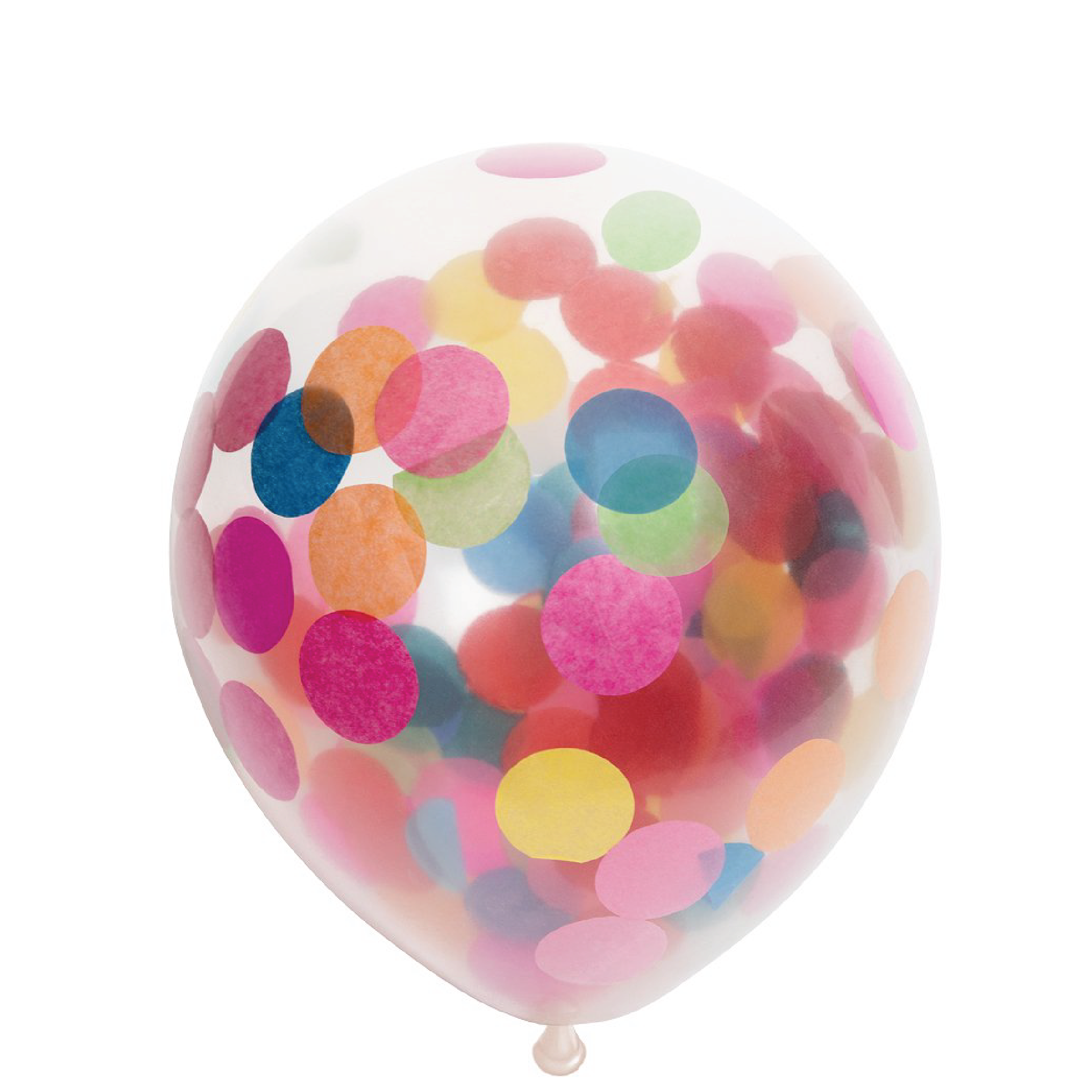 Latexballonger Konfetti Multicolour 30cm 6st