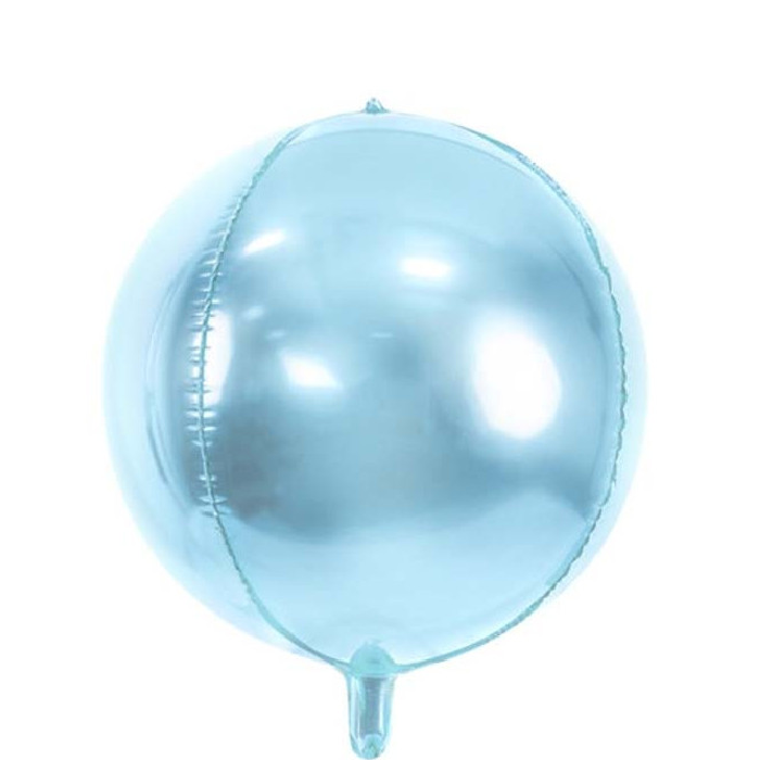 Folieballong Boll Ljusblå