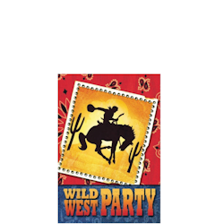 Wild West Party Inbjudningskort