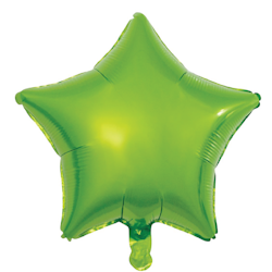 Folieballong Stjärna Light Green 46 cm