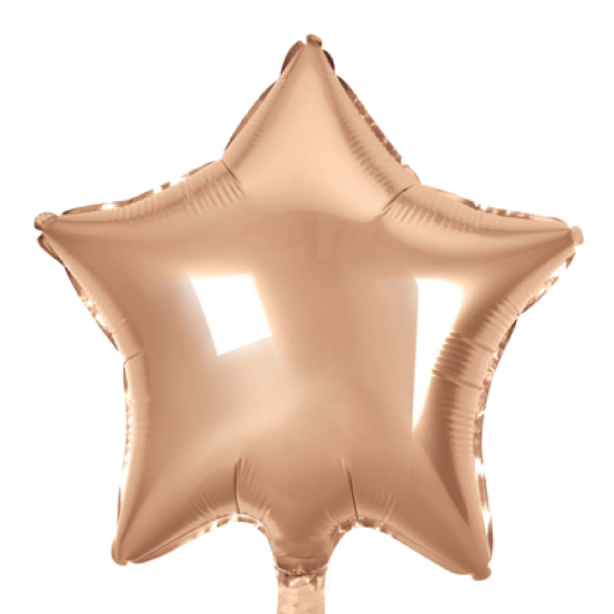 Folieballong Stjärna Rose Gold 46 cm
