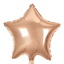 Folieballong Stjärna Rose Gold 46 cm