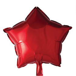 Folieballong Stjärna Red 46 cm