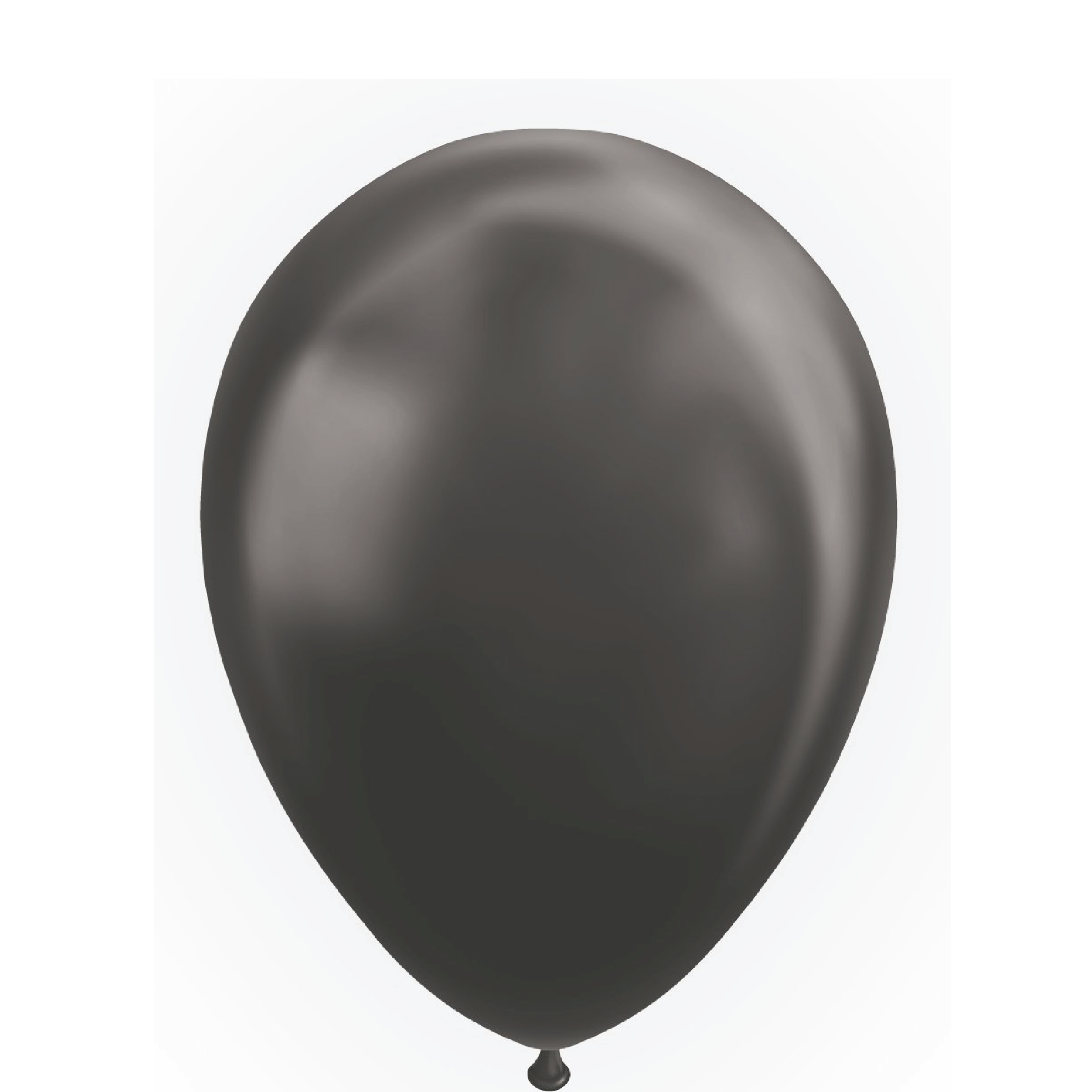 Latexballonger Metallic Black 10-pack