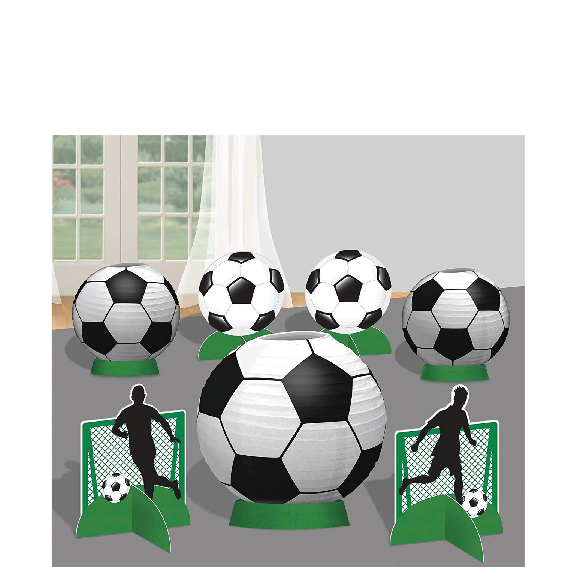 Fotboll Bordsdekoration 7 delar 3D