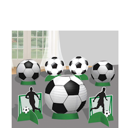 Fotboll Bordsdekoration 7 delar 3D