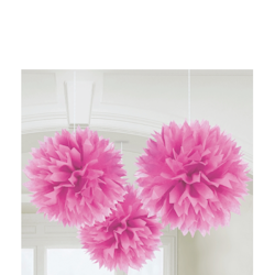 Pom Pom Pink Hängande Dekoration 40cm