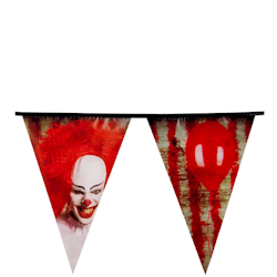 Halloween flagbanner med Clown