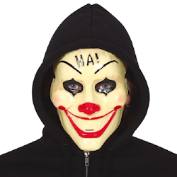 Clownmask "HA!" pvc