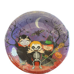 Halloween tallrik Lila 8-pack