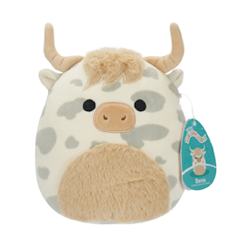 Squishmallows Borsa the Grey Spotted Highland Cow 19 cm