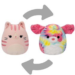 Squishmallows Laura the Tabby Cat/Sheena the Dog 13 cm
