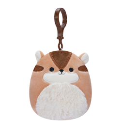 Squishmallows Melzie the Chipmunk, Clip On 9cm