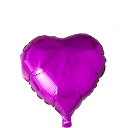 Folieballong Hjärta hot pink 46 cm