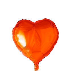 Folieballong Hjärta orange 46 cm