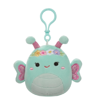 Squishmallows Reina the butterfly, Clip On 9cm