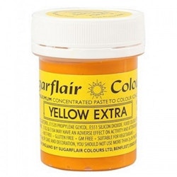 Sugarflair Colours Gul, 42g pastafärg (Yellow Extra)