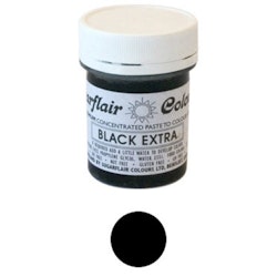 Sugarflair Colours Svart, 42g pastafärg (Black Extra)