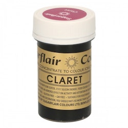 Sugarflair Colours Vinröd, pastafärg (Claret - SC)