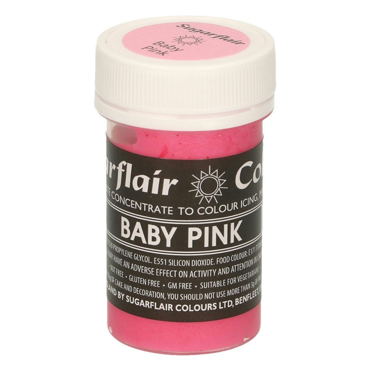 Sugarflair Colours Rosa, pastafärg (Baby Pink - SC)