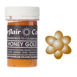 Sugarflair Colours Gul, pastafärg (Honey Gold - SC)