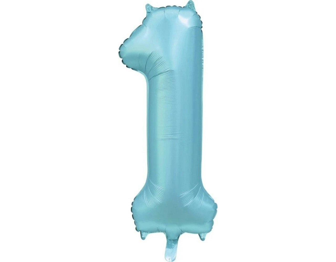 Folieballong nr 1 satin blue 86cm