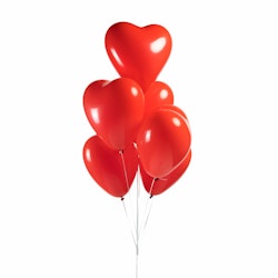 Hjärtformade Ballonger Röda