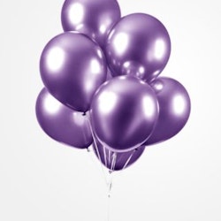 Latexballonger Mirror Purple 10pcs