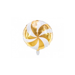 Folieballong Karamell 35 cm Guld