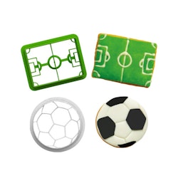 Decora Fotboll, 2 st utstickare (plast)