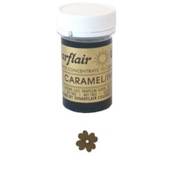 Sugarflair Colours  Brun, pastafärg (Caramel/Ivory - SC)