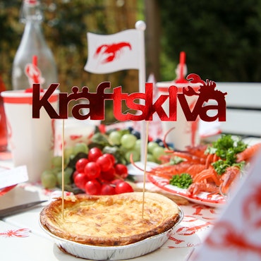 Tårtdekoration Kräftskiva