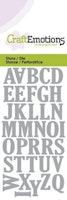 CraftEmotions Die - uppercase alphabet