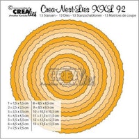 Crealies Crea-Nest-Lies XXL no 92 circles with rough edges