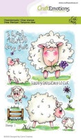 CraftEmotions clearstamps A6 - Sheep 1 Carla Creaties