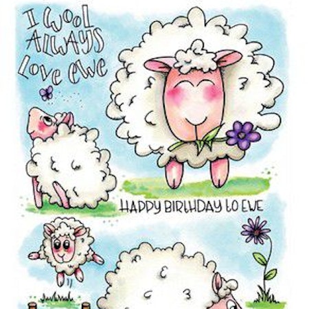 CraftEmotions clearstamps A6 - Sheep 1 Carla Creaties