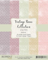 Vintage Collection Pack Dots 6x6"