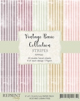 Vintage Collection Pack Stripes 6x6"