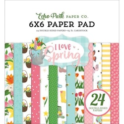 Echo Park  Paper Pad 6X6 - I Love Spring