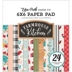 Echo Park Double-Sided Paper Pad 6X6 - Farmhouse Kitchen