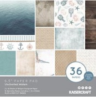 Kaisercraft Paper Pad 6.5X6.5 40/Pkg - Uncharted Waters