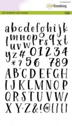 CraftEmotions clearstamps A5 - handletter - alphabet ...