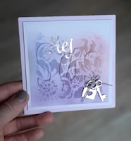 Simple and Basic Hot Foil Plate “Hej"