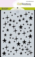 CraftEmotions Mask stencil stars sky A6