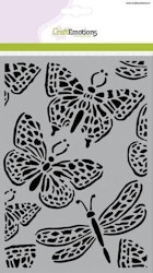 CraftEmotions Mask stencil - butterfly large A5