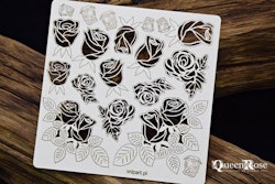 Chipboard - Queen Rose – Openwork Roses