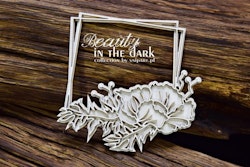 Chipboard - Beauty in the Dark – Square Frame with ...