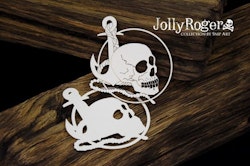 Chipboard - Skull with an Anchor - layered